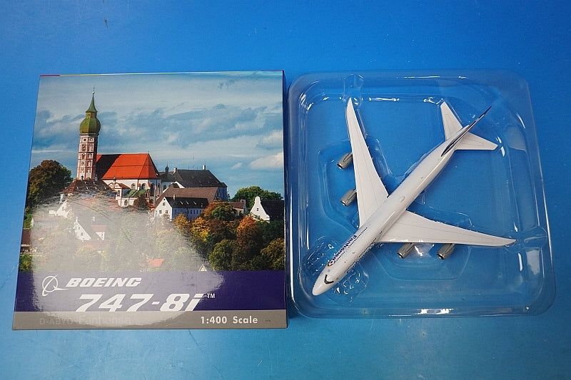 1:400 B747-8i Lufthansa Fanhansa D-ABYO 04055 Phoenix airplane model