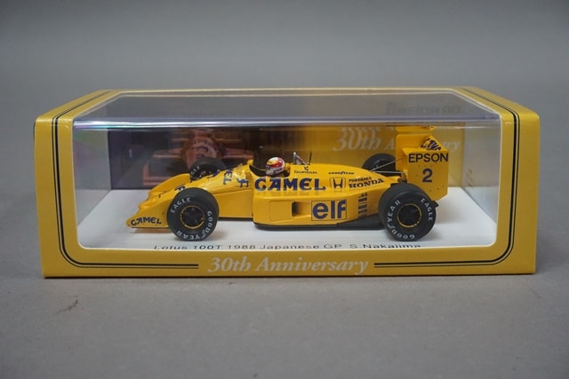 1:43 SPARK FS09 Racing On Lotus Honda 100T Japan GP Satoru Nakajima 1988 #2 CAMEL