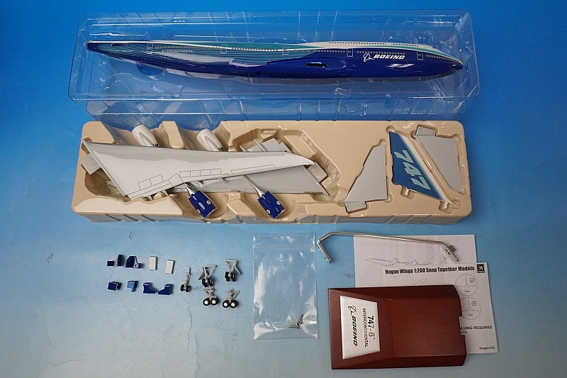 1:200 B747-8 Boeing House Color *Registration Number Not Assigned Hogan airplane model