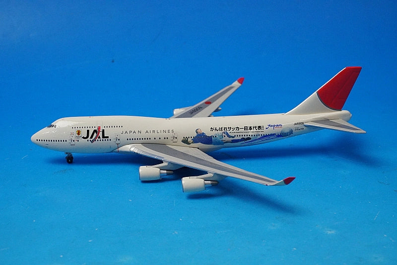 1:400 JAL Boeing 747-446 "Go Japan National Soccer Team" JA8909 10056 Phoenix airplane model