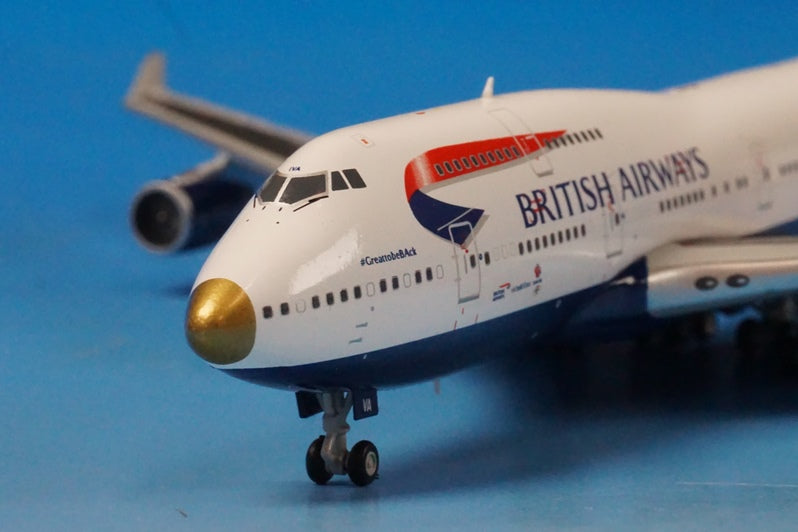 1:400 B747-400 British Airways Gold Nose G-CIVA GJBAW1593 Gemini airplane model