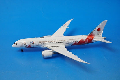 1:400 B787-8 Tokyo Olympic torch transport aircraft FLAP UP JA837J JC Wings airplane model
