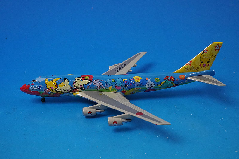 1:400 B747-400 ANA Pokemon Flower Jumbo JA8956 10034 Phoenix airplane model