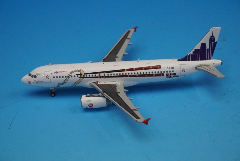 1:400 A320-200 HK Express Hong Kong Express Sanuki Udon B-LCB XX4233 JC Wings airplane model