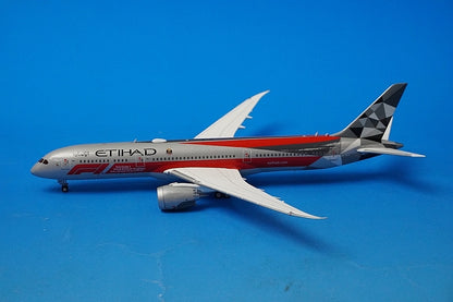 1:400 B787-9 Etihad Formula 1 2018 with antenna A6-BLV EW4789002 JC Wings airplane model
