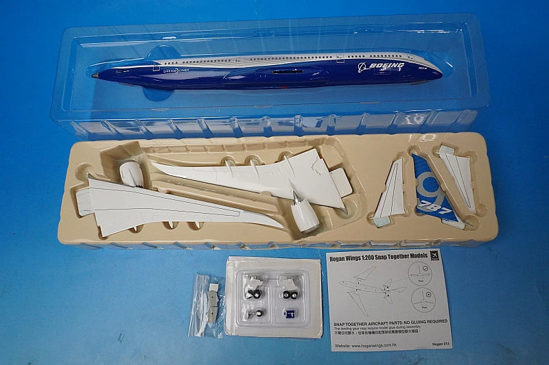1:200 B787-9 Boeing House Color Main Wing Ground Position *No Registration Number 0397 Hogan airplane model