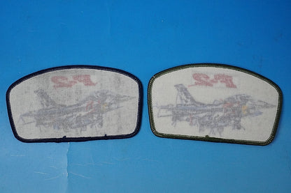 Patch JASDF F-2 High Visibility & Low Visibility 2Piece Set Hyakuri Air Base without hook and loop