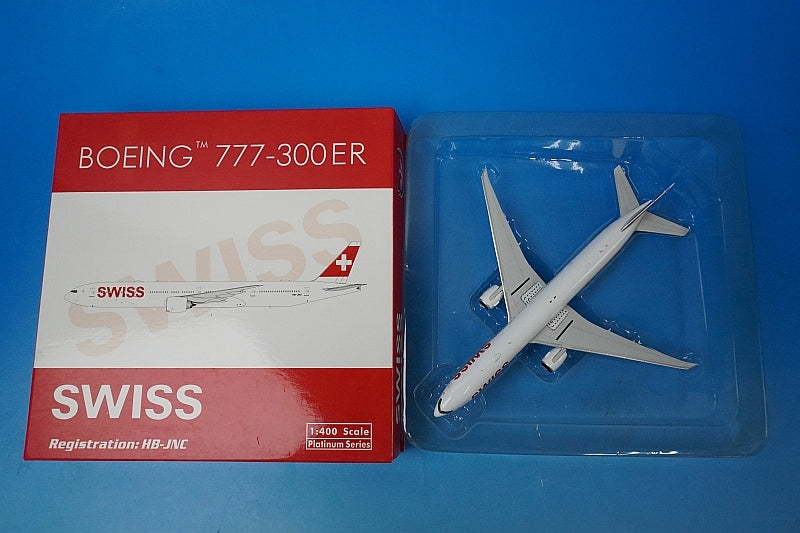 1:400 B777-300ER Swissair HB-JNC 11266 Phoenix airplane model