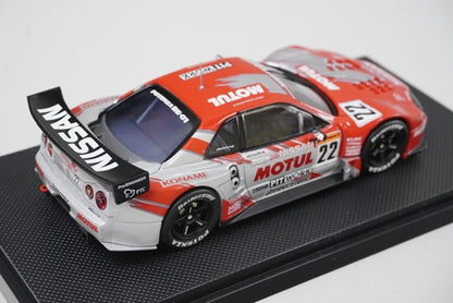 1:43 EBBRO P413 MOTUL Pitwork Skyline GT-R JGTC 2003 #22 Red/Silver model car