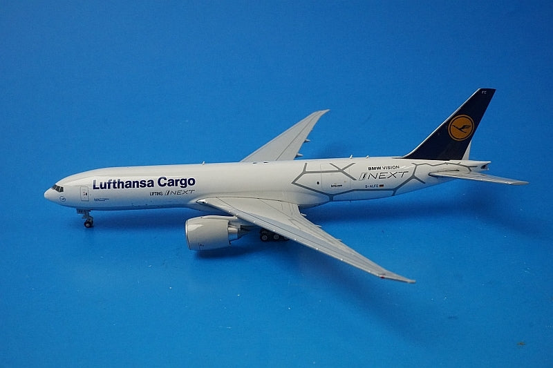 1:400 B777-200LRF Lufthansa Cargo BMW VISION Lifting I Next With Antenna D-ALFE XX4076 JC Wings airplane model