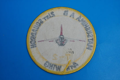 Patch JASDF T-2 4AW 21SQ Matsushima A.B. High Visibility without hook and loop