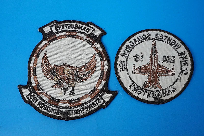 Patch USN (United States Navy) VFA-195 Dambusters Low-Visibility Jersey, 2 types, 2-piece set, no Velcro