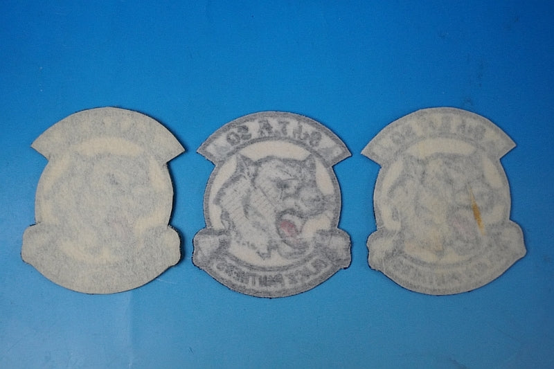 Patch JASDF Black Panther 1997 2000 2003 3 piece set without hook and loop