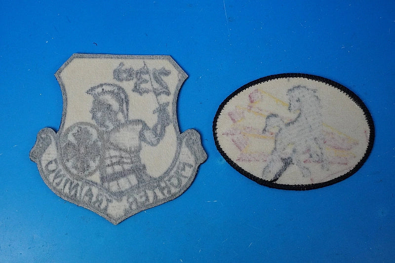 Patch JASDF Air Self-Defense Force Flight Training Squadron 23rd Squadron Nyutabaru Air Base Low Visibility Horse and Other 2 Types (Set of 2) No Velcro