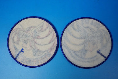 Patch JASDF 204th Squadron MYSTIC EAGLE Mystic Eagle High Visibility 2 types 2 pieces set without hook and loop