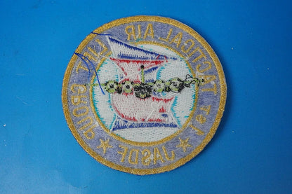 Patch JASDF C-130H / KC-767 – 1st Tactical Airlift Group, Komaki Air Base – "Golden Shachi" (Gold Dolphin-Fish) – No Velcro backing