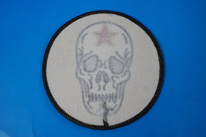 Patch JASDF F-15 AGGRESSOR KOMATSU BASE Skull and Skull Background Green without hook and loop