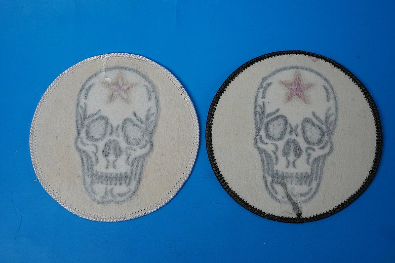 Patch JASDF Air Self-Defense Force F-15 Flight Training Group Aggressor Komatsu Air Base Skull High-Vis & Low-Vis 2-Piece Set (No Velcro)