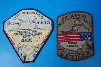 Patch USAF DESERT OPERATION STORM F-117A Nighthawk 2 Piece Set without hook and loop