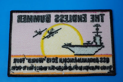 Patch USN USS Abraham Lincoln THE ENDLESS BUMMER World Tour 2019 square without hook and loop