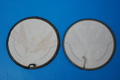 Patch JASDF 302nd Squadron 20th Anniversary White-Tailed Eagle Gold & Silver Set of 2 without hook and loop