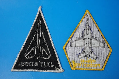 Patch USN USMC F-14 Tomcat VF-84 VF-103 Jolly Rogers F/A-18 PRODUCTION 2piece set without hook and loop