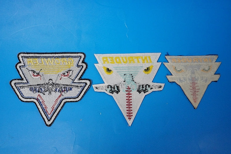 Patch USN A-6E Intruder EA-18G Growler 3piece set without hook and loop