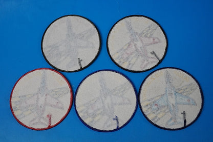 Patch JASDF 50th Anniversary High Visibility Low Visibility 5 piece set without hook and loop