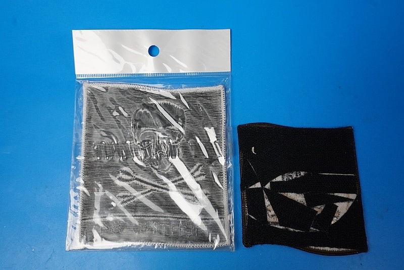 Patch USN F-14 Tomcat VF-84 Jolly Rogers Flag High and Low Visibility 2Piece Set with / without hook and loop