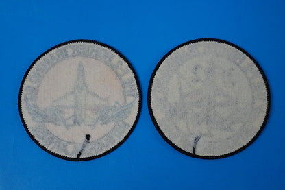 Patch JASDF F-2 High Visibility Low Visibility 2 piece set without hook and loop