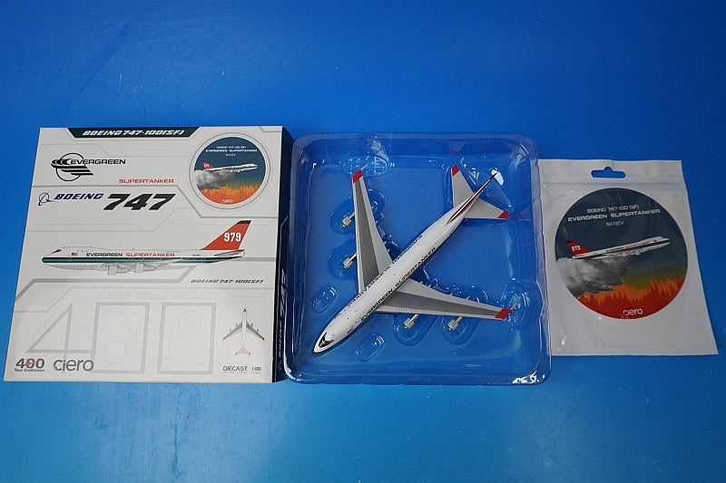 1:400 B747-100 Evergreen International Supertanker 979 N479EV BB4-741-001 JC Wings airplane model