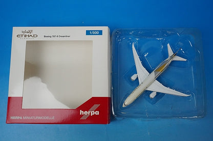 1:500 B787-9 Etihad A6-BLA 527781 Herpa airplane model