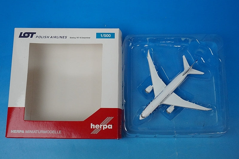1:500 B787-8 LOT Poland SP-LRB 519069-001 Herpa airplane model