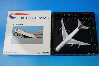 1:500 B747-400 British Water Dreaming G-BNLK 2002-34 Big Bird airplane model