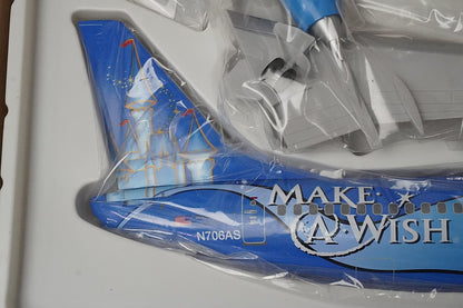 1:100 B737-400 Alaska MAKE A WISH Disneyland N706AS 73706 Everrise airplane model