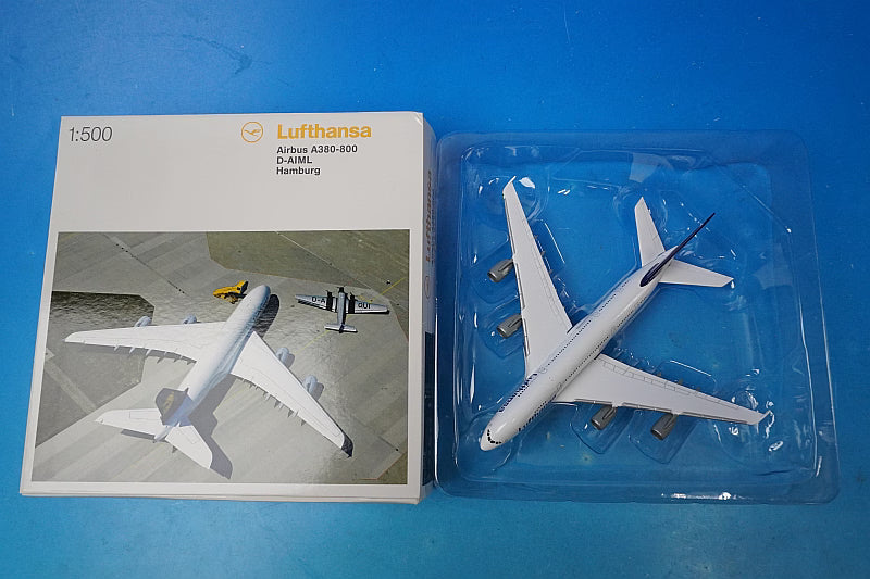 1:500 A380-800 Lufthansa Hamburg D-AIML 515986-002 Herpa airplane model