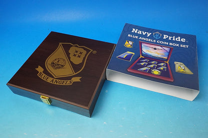Challenge Coin US Navy Vanguard Navy Pride Blue Angels Coin Box Set Coin