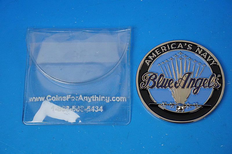 Challenge Coin US Navy Blue Angels Demonstration Squadron Coin