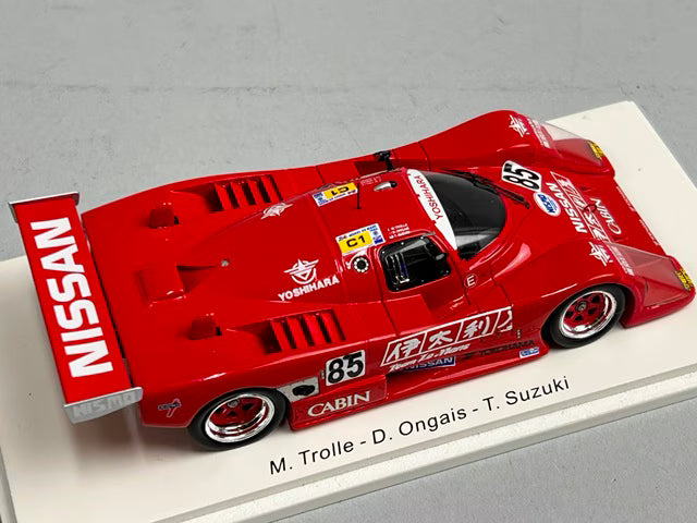 1:43 Spark S4396 Nissan 88S Le Mans 1988 #85 M. Troll / D. Ongais / Toshio Suzuki