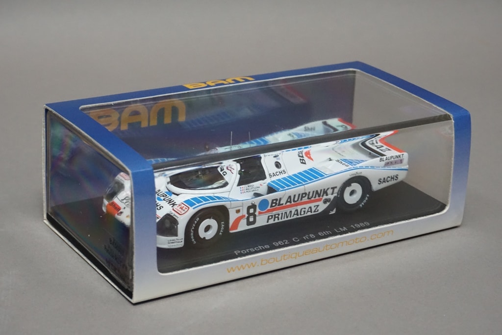 1:43 SPARK BAM003 Porsche 962 C 6th Le Mans 1989 #8