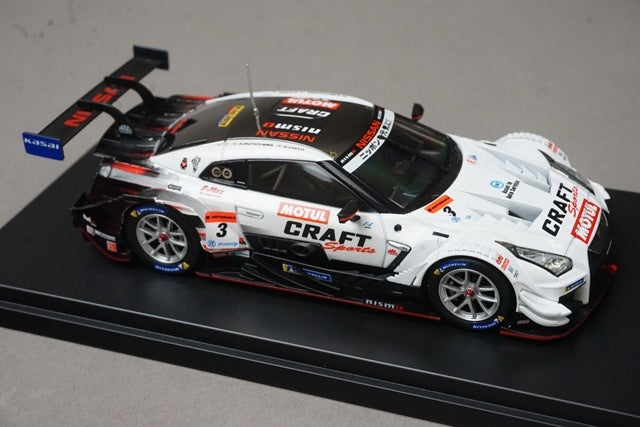 1:43 EBBRO 45625 Nissan CRAFTSPORTS MOTUL GT-R Super GT GT500 2018 #3