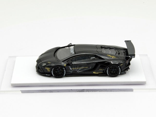 LB700-008 LB PERFORMANCE 1:64 LIBERTY WALK LB WORKS Aventador LP700 Black