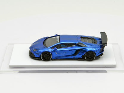 LB700-009 LB PERFORMANCE 1:64 LIBERTY WALK LB WORKS Aventador LP700 Chrome Blue