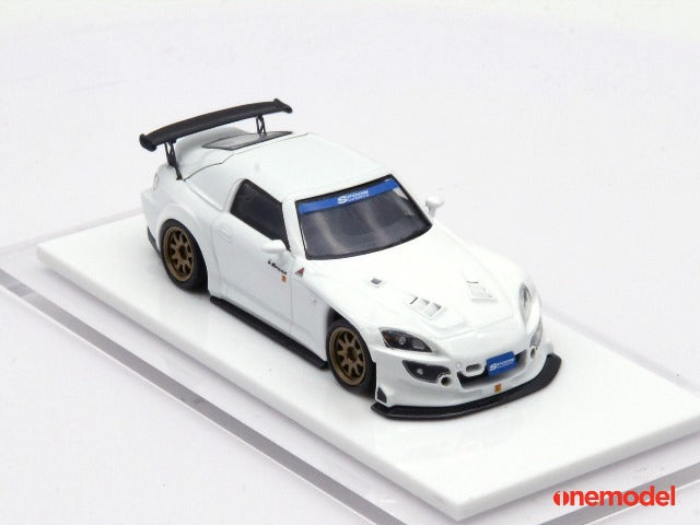 20E03-03 onemodel 1:64 Honda S2000 Spoon Street Version White