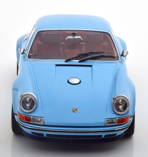 [ Pre-order ] KKDC180441 KK Scale 1:18 Porsche Singer 911 Coupe light blue/orange