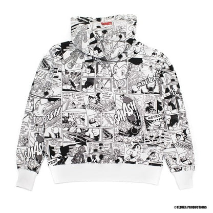 P54-WHXL LBWK × Astro Boy all-over print comic hoodie, white, M size Japan anime
