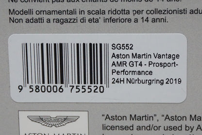 1:43 SPARK SG552 Aston Martin Vantage AMR GT4 Performance 24H Nurburgring 2019 #68