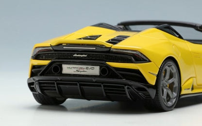 [ Back-order ] Make Up EIDOLON EM522D 1:43 Lamborghini Huracan EVO Spider 2019 (NARVI Wheel) Pearl Yellow