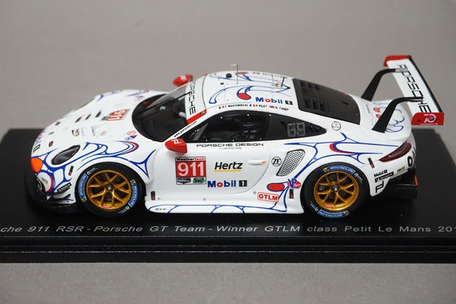 1:43 SPARK S5848 Porsche 911 RSR Porsche GT Team Winner GTLM class Petit Le Mans 2018 #911