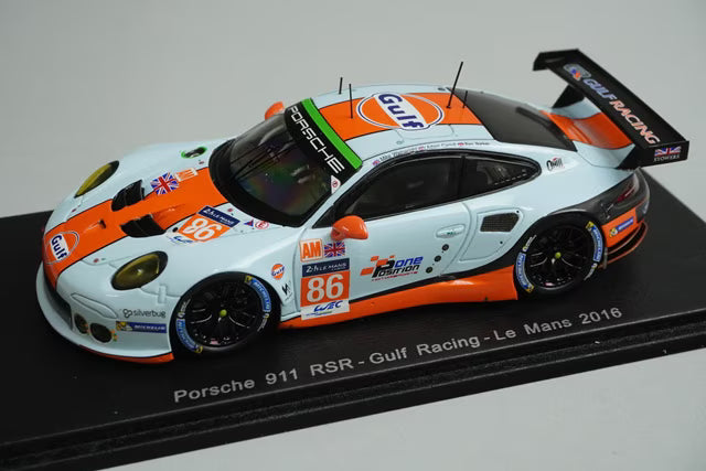 1:43 SPARK S5141 Porsche 911 RSR Gulf Racing LM 2016 #86 M. Wainwright model car